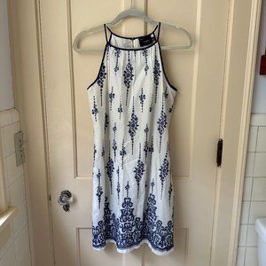 Embroidered A-Line Dress